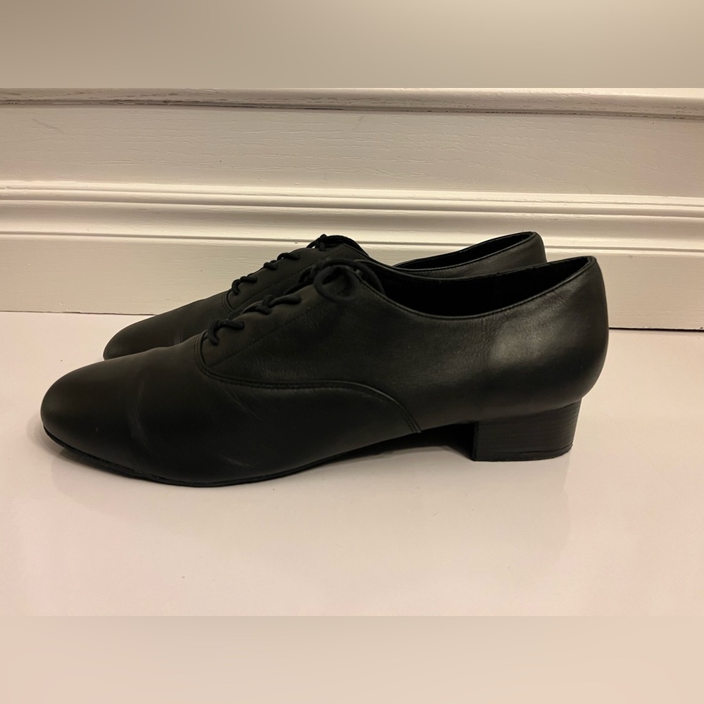 Organmaster Men’s Size 15 W Wide Organ Player Black Leather Oxford Shoes